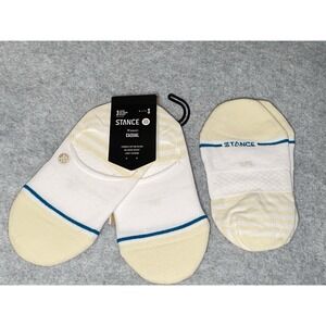Stance Women's S (5-7.5) No Show Lightly Cushioned Socks White/ Beige 3 Pairs